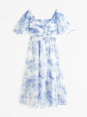 Abercrombie & Fitch Emerson angel sleeve midi dress